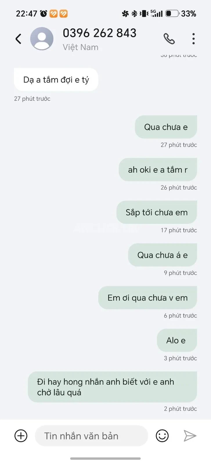 Tệ, chưa lần nào mà đi chờ cả 1 tiếng đồng hồ, gọi không bắt máy, nhắn tin rep đ — ảnh 2